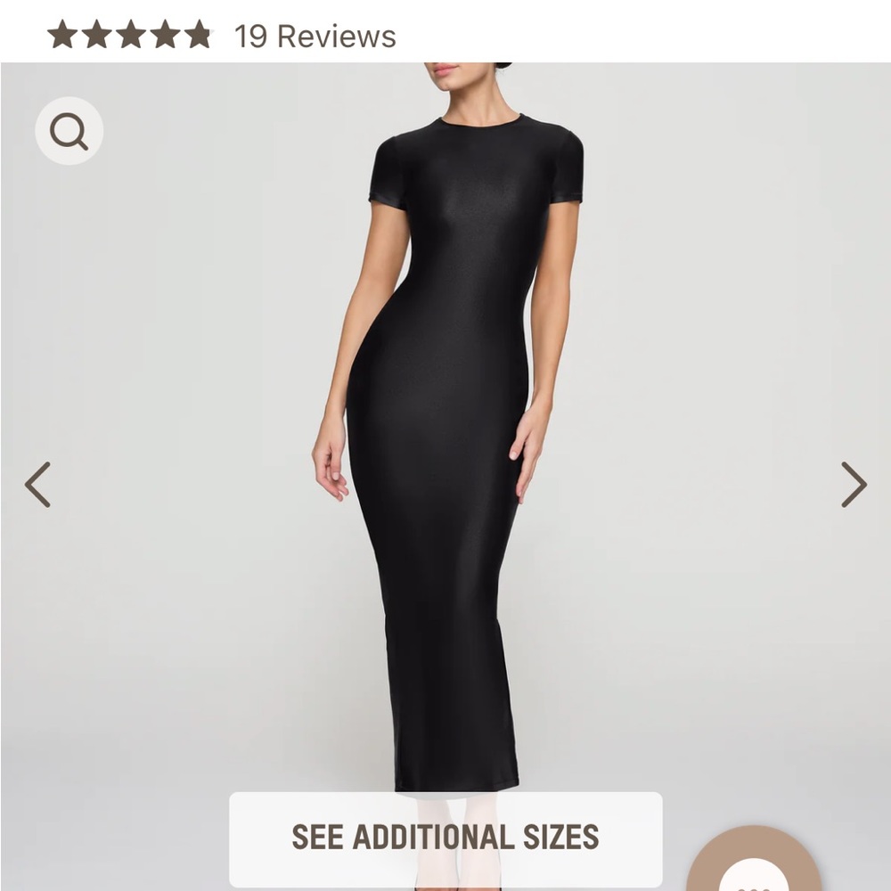 Skims Jersey Shine Long Dress